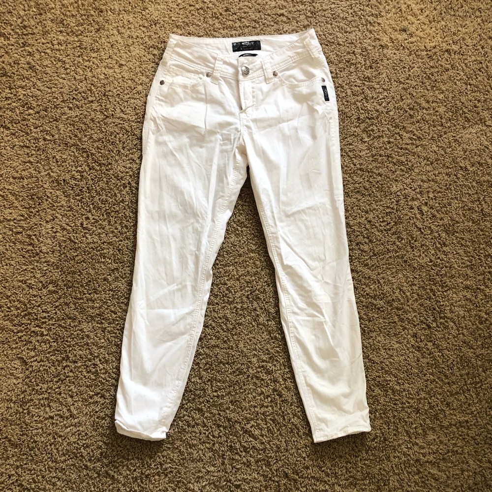 Silver jeans Co. white jeans